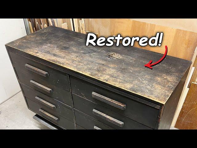 An Industrial Restoration of a VERY Worn Out Dresser...