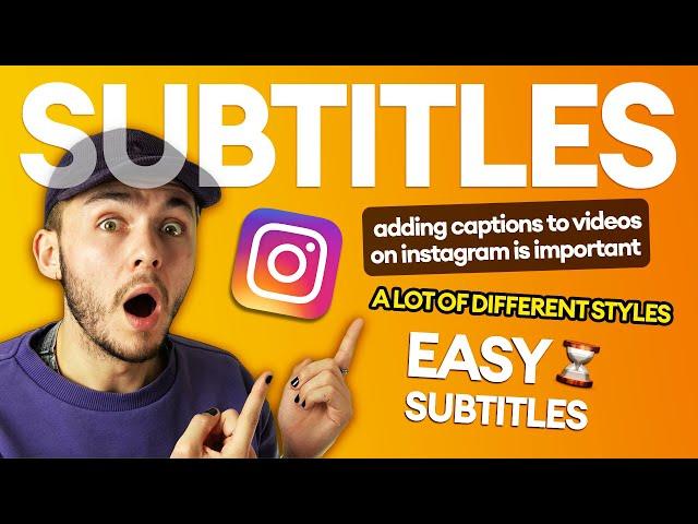 BEST way to Add SUBTITLES to Instagram Videos