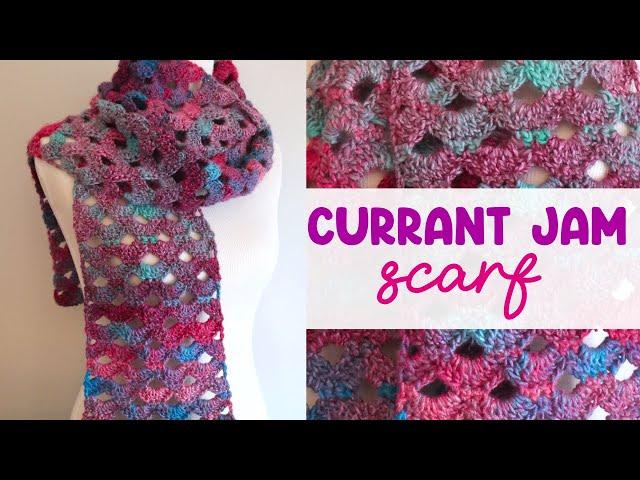 QUICK & EASY Arcade Stitch Scarf! (Currant Jam Crochet Scarf)