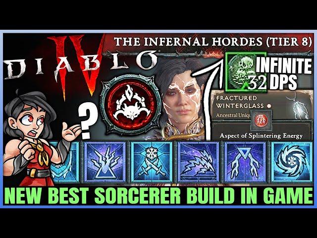 Diablo 4 - New Best TRILLION DAMAGE Sorcerer Build - S5 OP Lightning Spear Frozen Orb Combo - Guide!