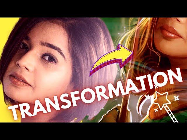 @SuhaniShah TRANSFORMATION ARTWORK | Digital Painting On Procreate | Artma #Shorts