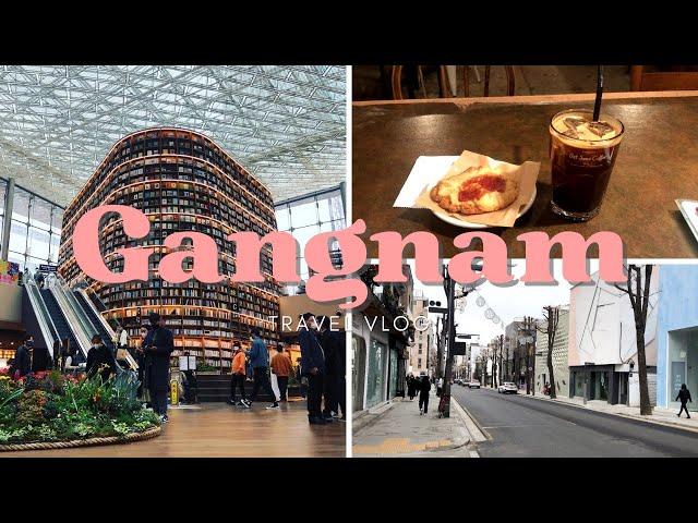 Gangnam Seoul travel vlog | South Korea | Starfield library, cafes, shopping, walks |