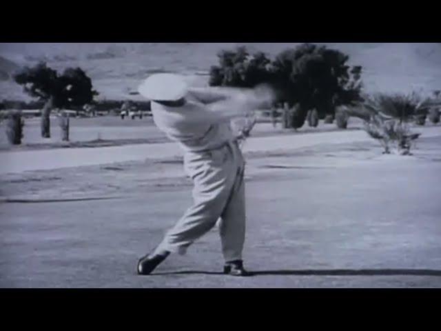 Ben Hogan / SLOW-MOTION Swing Training Drill / Hogan's Secret? 