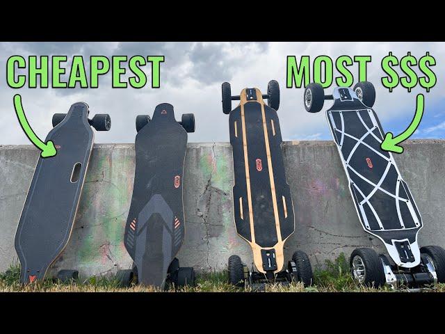 Testing the CHEAPEST to MOST EXPENSIVE electric skateboards from Meepo