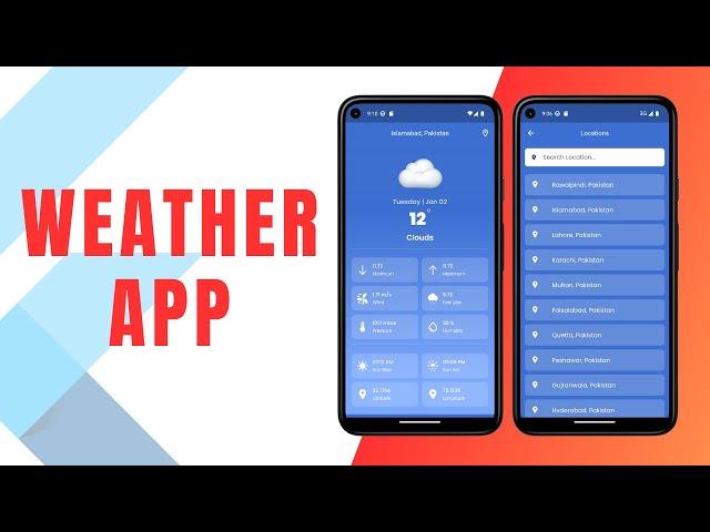 Weather App Flutter | GetX With MVVM | HM Tutorials