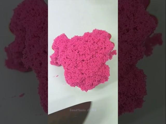 Kinetic sand Shape Cutting- asmr Satisfying Video SandTastic ASMR #shorts #asmr #kineticsand