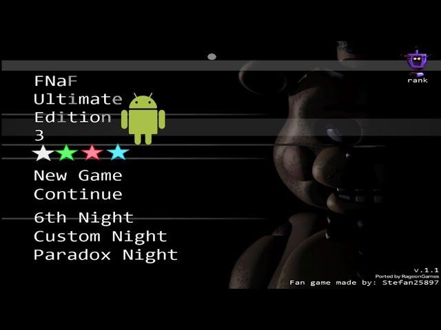 FNaF Ultimate Edition 3 Android (+Download) (Full Walkthrough Night 1-8)