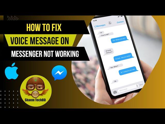 How to Fix Voice Message on Messenger Not Working ios ( After New Updates 2023 )