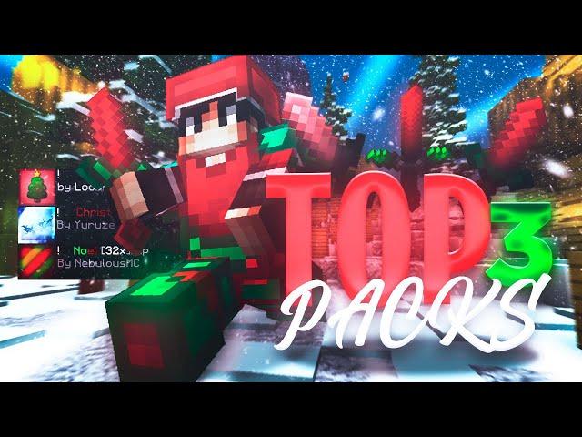 TOP 3 BEST MINECRAFT CHRISTMAS PVP TEXTURE PACKS 2022 (FPS)