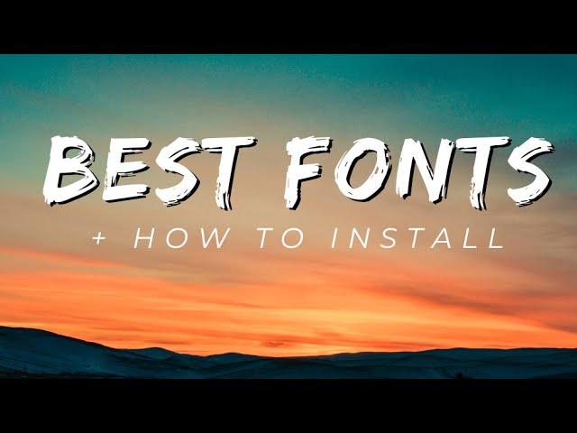 Best Free Fonts in 2022 - How To Install custom fonts in 2023