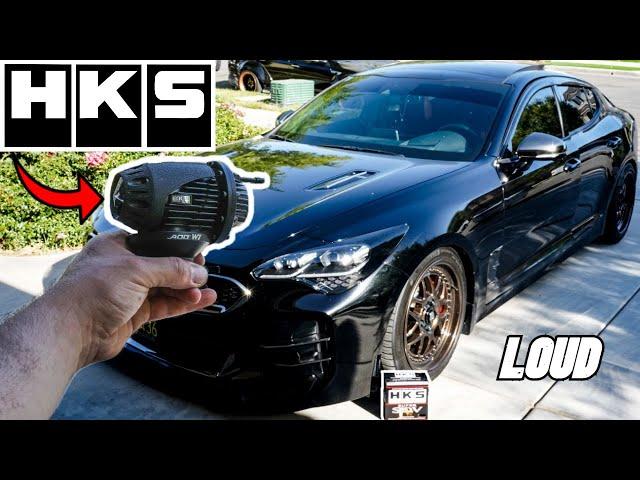 HKS BOV ON KIA STINGER SO LOUD! 3.3T