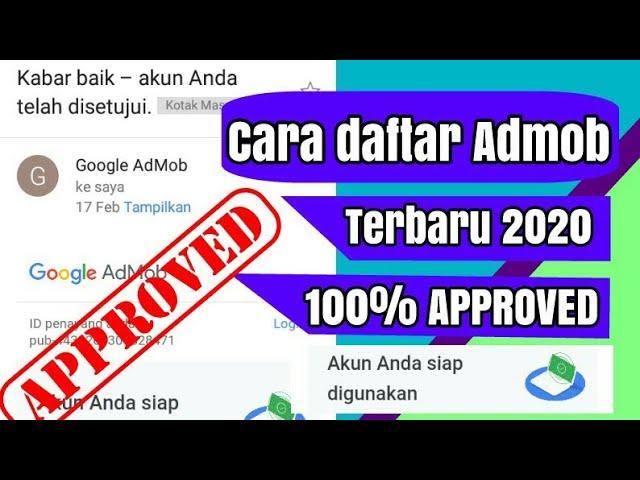 Cara daftar admob di tahun 2020 |100% diterima oleh admob