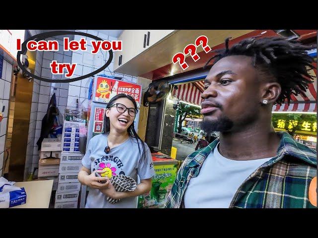 This happened when Chinese girl surprised Black guy with a street date