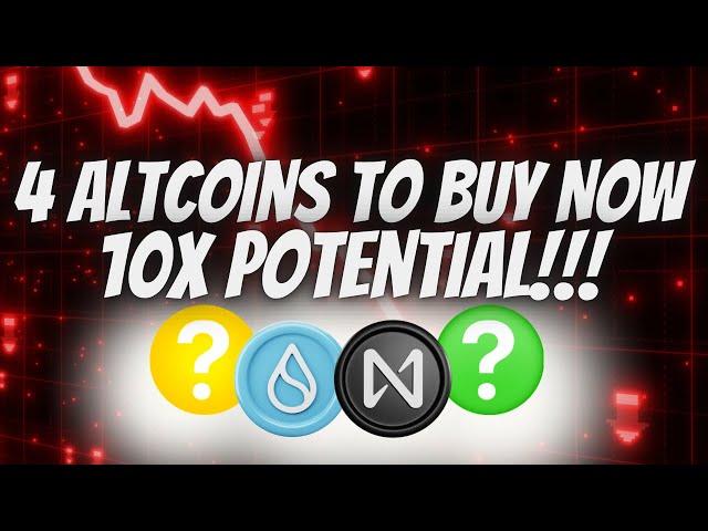 4 best Crypto Altcoins to buy now! (10-20x Potential)