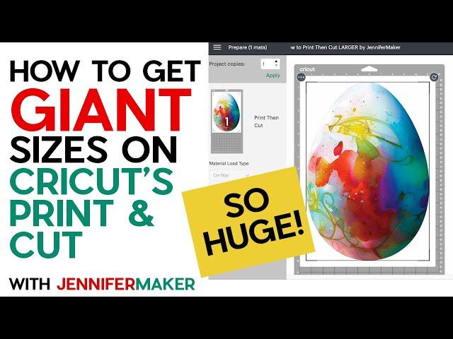 Cricut Print Then Cut NOW LARGER - How to Get Access to HUGE Sizes!