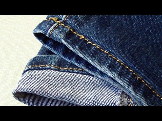 How to Shorten Jeans with Original Hem