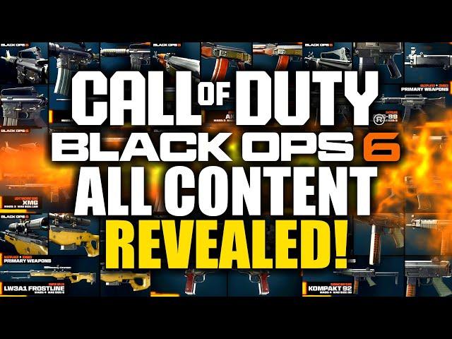 All 33 Black Ops 6 Weapons Revealed! All Guns, Perks, Scorestreaks, Field Upgrades & More