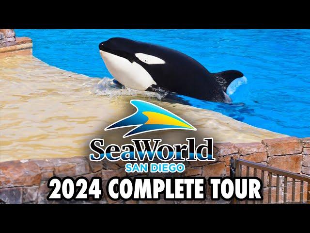 SeaWorld San Diego Tour - Rides, Shows, Animal Exhibits and Walkthrough [4K POV]