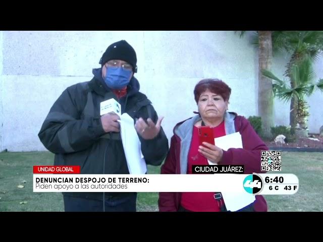 Denuncian despojo de terreno