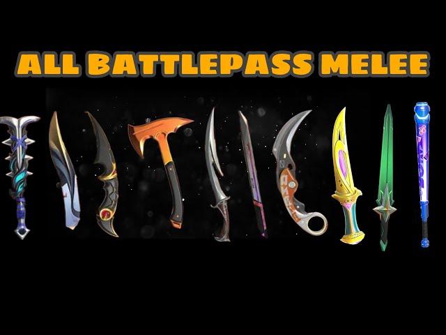 Valorant All Battlepass Knife Skins  & Animations