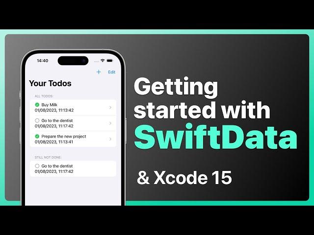 SwiftData Tutorial: How to Easily Persist Data in SwiftUI - Xcode 15 - Swift