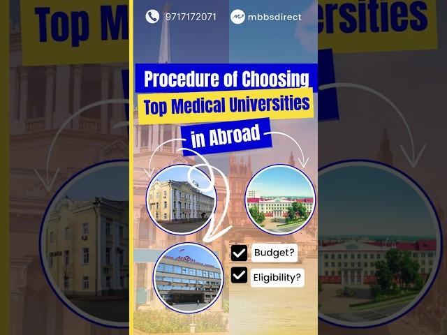 Top Medical Universities in Abroad #mbbsabroad #trending