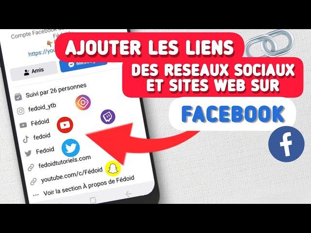 Comment Ajouter les Liens Instagram, YouTube, Twitter, TikTok sur Profil Facebook