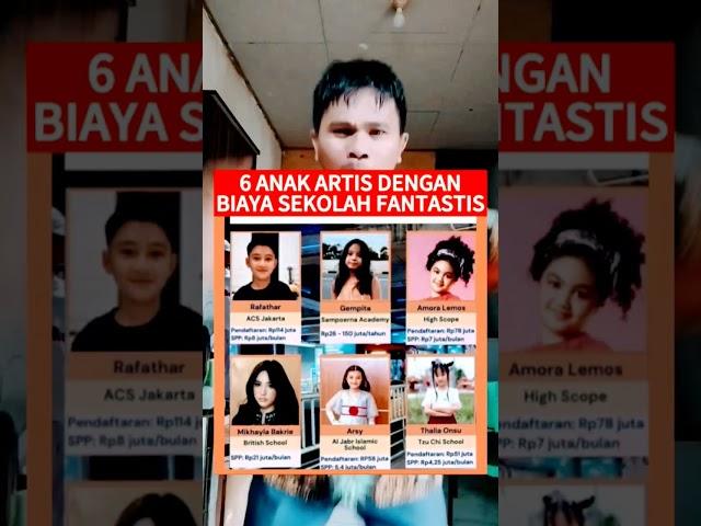 #shortsartis 6 Anak Artis dengan biaya sekolah yang fantastis