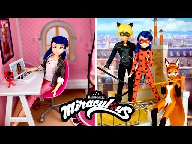 NEW Miraculous Ladybug Dolls & Marinette’s Bedroom & Balcony Playset - Cat Noir| Rena Rouge| Ladybug