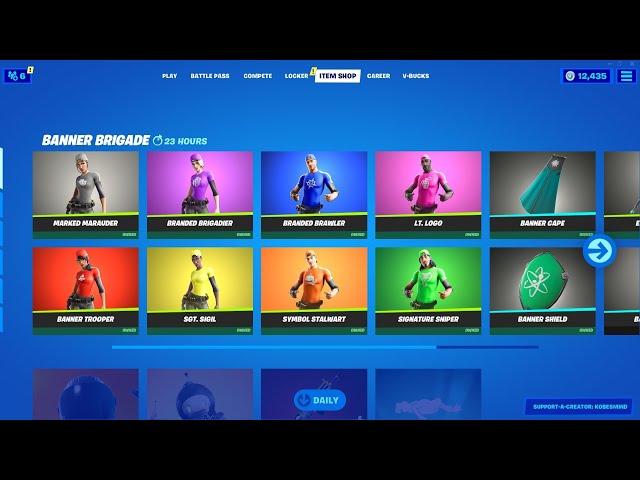 Banner Brigade Set Is Back In The Fortnite Item Shop!