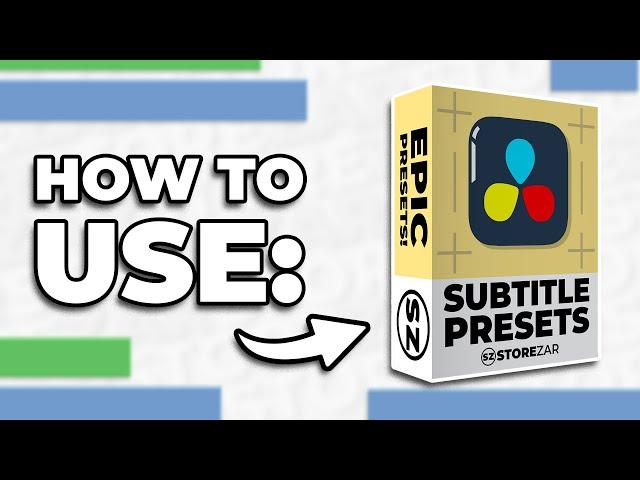 This SUBTITLES Preset Pack for DaVinci Resolve will make your text POP – by Finzar