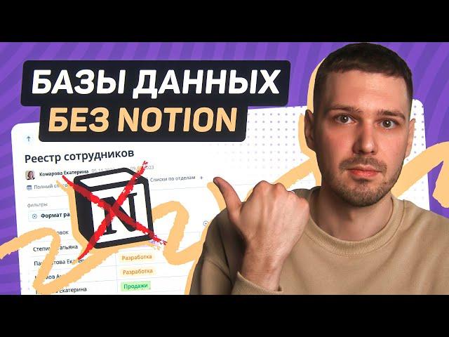 Базы данных БЕЗ Notion – сервис Teamly для работы с умными таблицами в команде | Замена Ноушен 2024