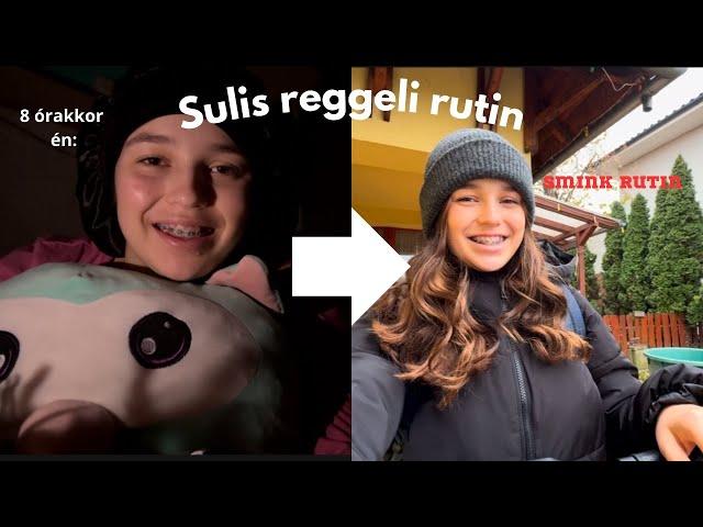 Reggeli rutinom egy iskolai napon | Vlogmas 3 nap