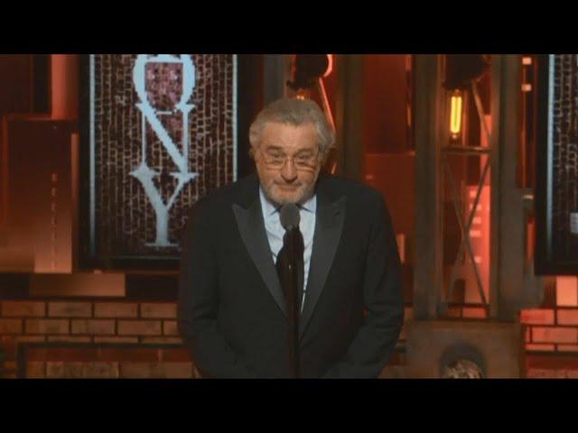 Robert De Niro uses profanity to denounce Trump at Tony Awards