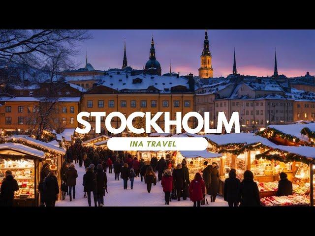 Stockholm Christmas Cozy Walk – A Magical Holiday Stroll in Sweden 4K