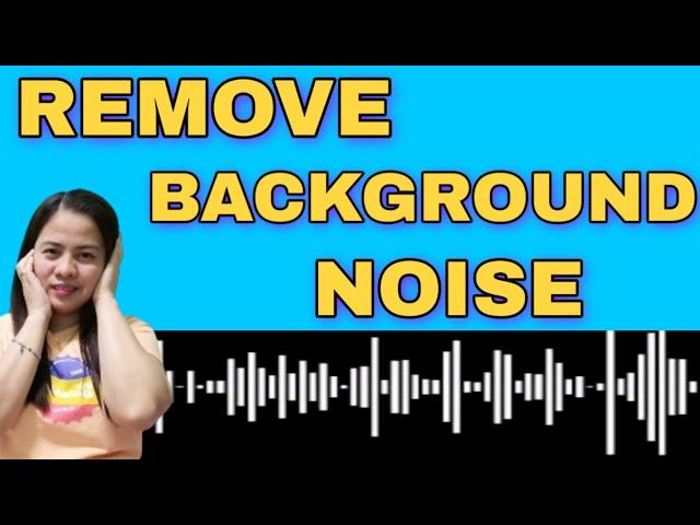 How to Remove Background Noise in your video|Xris Tutorials