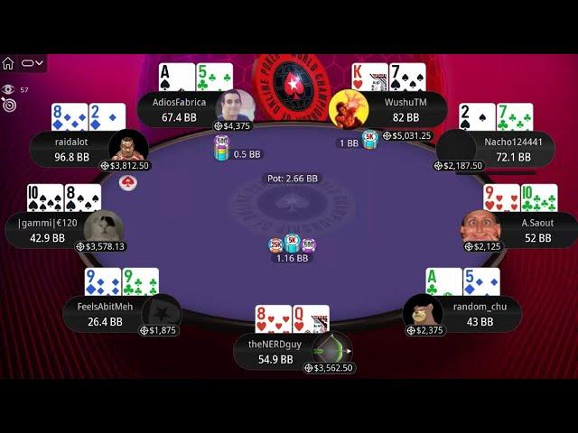 WCOOP 102-H $2K PKO raidalot | random_chu | A.Saout - Final Table Replay