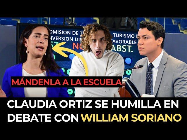 #ÚltimaHora DEBATE EN ASAMBLEA LEGISLATIVA/ CLAUDIA ORTÍZ VS WILLIAM SORIANO 