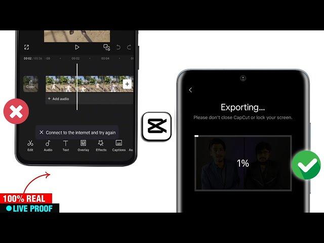 Capcut Connect to the Internet and try again Problem Fix | Capcut Video Export Problem
