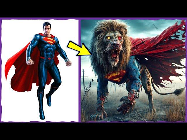 AVENGERS But LIONS ZOMBIES VENGERS All Characters (marvel & DC) 2024