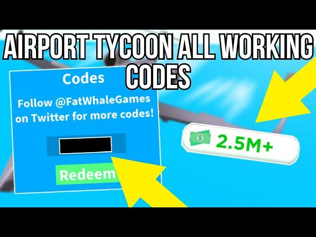 ROBLOX | Airport Tycoon LATEST WORKING CODES!