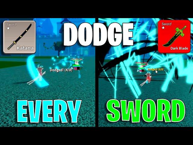 How to Dodge/Kentrick EVERY SWORD in Blox Fruits...