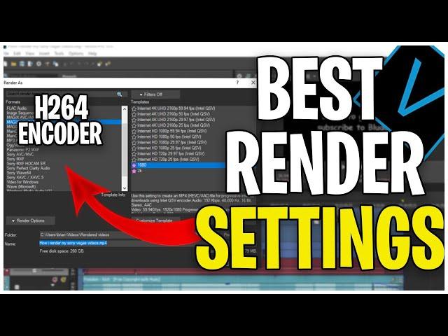 VEGAS Pro: Best Render Settings For YouTube (1440p)