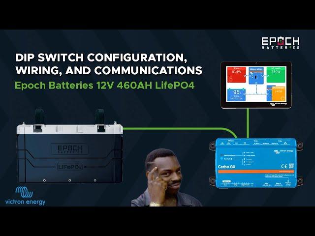 Epoch Batteries - Dip Switches & Configurations using the Victron Cerbo GX