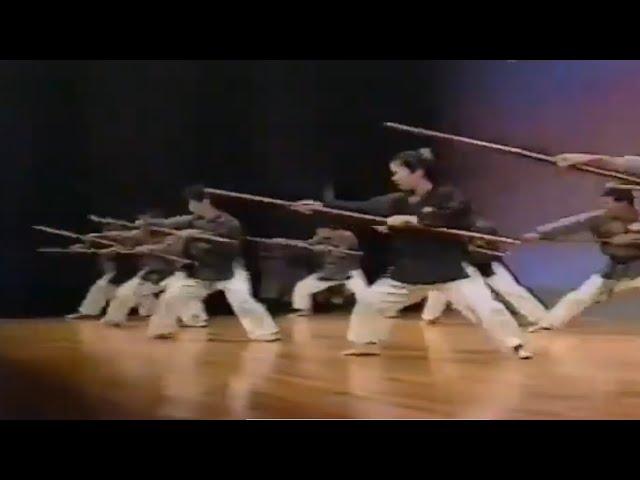 Matayoshi Kobudo Group Demonstrating Tsuken No Kun | Okinawan Martial Arts Festival 1996