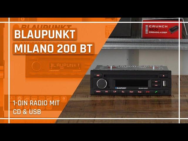 Einfaches Autoradio mit Bluetooth und USB - Blaupunkt Milano 200BT - schlicht und funktionell