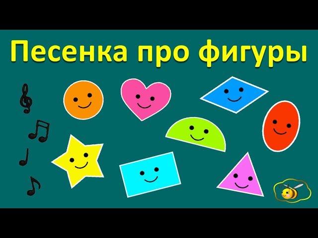 Учим фигуры. Песенка про геометрические фигуры. Музыкальный клип мультик для детей