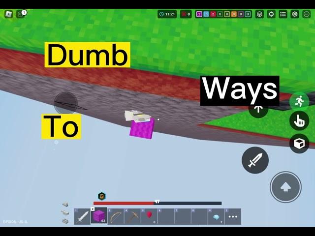 Dumb Ways To Die  ( Roblox Bedwars )