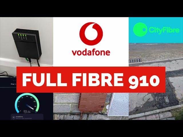 VODAFONE UK | 910Mbps - CityFibre Install & Speed Test