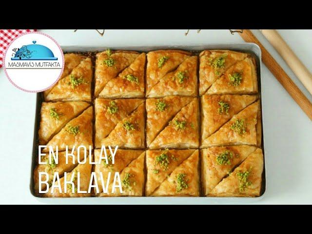 Artık tek tek Açmak YokÇok Kolay Kat kat Çıtır EV BAKLAVASI |Baklava Tarifi #Masmavi3Mutfakta